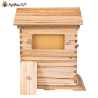 Colmena de miel de flujo automático de madera de cedro recubierta de cera china para abejas, equipo de apicultura, herramienta de Apicultura