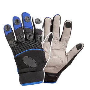 Full Finger Synthetic Leather Touch Screen Working Safety Mechanical Gloves