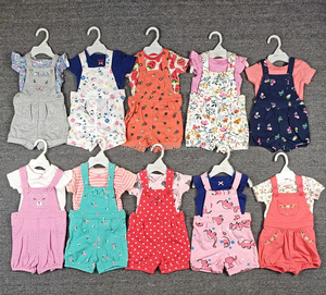 Set di <span class=keywords><strong>abbigliamento</strong></span> per bambini alla moda tuta di cotone set di chiusura con bottoni t-shirt e tute per <span class=keywords><strong>abbigliamento</strong></span> <span class=keywords><strong>estivo</strong></span> per bambini - Product Image 3