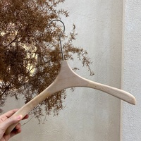 Cintre pour tissu en bois massif de haute qualité, vente en gros, logo personnalisé, vintage, vente