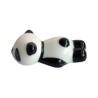 Simpatico portapenne in ceramica con Design Panda, bacchette, supporto per bacchette