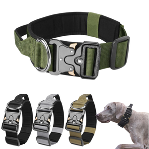 Collier pour grand chien, randonnée en plein air, entraînement, sangle avec poignée, sangle réglable à fermeture rapide, conçu pour les grands chiens de race berger allemand - Product Image 1