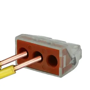 773-103D Plug in Spring Clip Quick Splice 3 Pin Wire Connector