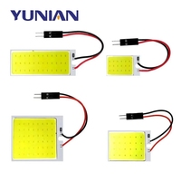1 pièce Ampoules LED COB Festoon 31mm 36mm 39mm 41/42mm C5W 168 pour éclairage intérieur de voiture, lumières de lecture T10, lampe de plaque d'immatriculation à dôme blanc