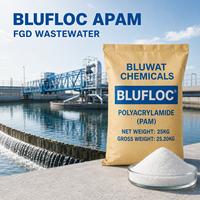 APAM 5-25 millions de MW, Polyacrylamide Anionique Solide à 89% Minimum pour la Séparation Solide-Liquide des Eaux Usées FGD, Sac Big Bag Net de 750 kg