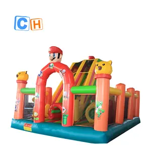 Commercial good quality manufacture inflatable slide fun city combo house inflatables castle bouncy jumping bouncer for kids