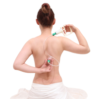 Ensemble de ventouses de massage à aspiration médicale chinoise pour thérapie Hijama, avec pompe et appareil de massage corporel, 12 ventouses