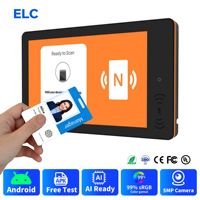WA1039T Tableta Táctil LED RGB de 10.1 Pulgadas para Montaje en Pared, RK3576S, NFC, 4+32GB, Android 14, 1280x800, POE 3.0, TOPS NPU, Uso Comercial