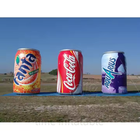 3m-10m Bouteille de bière gonflable en PVC personnalisée Sprite Events Outdoor Exhibition Gonflable Bottle
