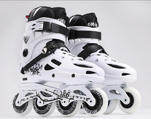 Patins à roulettes pour adultes, patins à <span class=keywords><strong>glace</strong></span>, patins de vitesse, patins en ligne à une rangée, patins artistiques unisexes, niveau débutant, professionnel, microfibre, hiver - Product Image 1