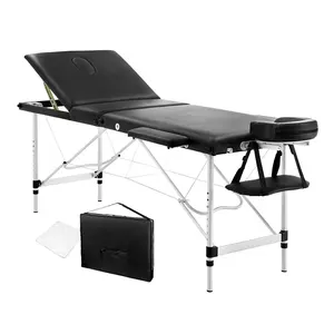 2024 portable Aluminium Massage Table 3 fold bed salon 60cm width