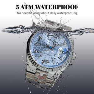 Montre analogique à quartz de luxe pour homme, boîtier 40 mm, verre acier inoxydable, mouvement japonais 20 mm, étanche 5 ATM – Offre Spéciale - Product Image 3