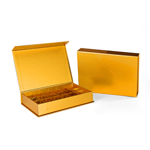 Handmade Luxury Custom UV Logo Hot Assorted Dubai Chocolate Display Gold Black <b>Magnetic</b> Gift Box Packaging with Insert - Product Image 1