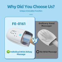 Korea 2024 Nouveaux produits Xiamen Healthpal Electronic Co.,ltd FE-0162 la machine électrique portative de massage de main et de doigt de double poignet