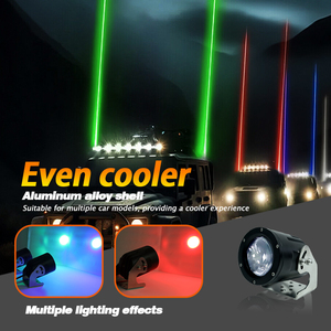Feux de queue sans fil avec interrupteur et télécommande, lumière de poursuite RGB, antenne LED, lumière laser pour UTV, ATV, RZR, Can Am, buggy des dunes, camion, bateau - Product Image 4