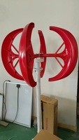 Petite éolienne verticale, générateur d'énergie éolienne solaire 100w 200w 300w pour la maison