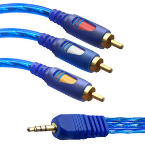 Cavo para audio 1.5M 3.5mm <span class=keywords><strong>Jack</strong></span> spina maschio a 3RCA adattatore <span class=keywords><strong>3.5</strong></span> a ca per altoparlante portatile DVD TV - Product Image 2