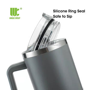 Taza <span class=keywords><strong>de</strong></span> viaje aislada <span class=keywords><strong>de</strong></span> acero inoxidable <span class=keywords><strong>de</strong></span> doble pared, vaso <span class=keywords><strong>de</strong></span> 40oz, vaso <span class=keywords><strong>de</strong></span> viaje para <span class=keywords><strong>coche</strong></span> con mango <span class=keywords><strong>de</strong></span> agarre y pajita - Product Image 6