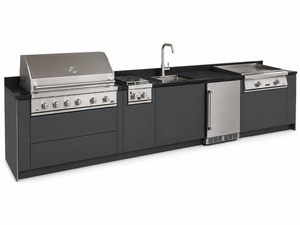 <span class=keywords><strong>Cucina</strong></span> per barbecue e Grill all'aperto di lusso per ville Forno elettrico integrato su misura e griglia <span class=keywords><strong>in</strong></span> acciaio inossidabile - Product Image 4