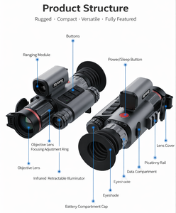 Monoculaire <span class=keywords><strong>de</strong></span> vision nocturne numérique Sytong HT-70LRF avec télémètre laser 800 m, zoom 5-20x, vision nocturne infrarouge pour <span class=keywords><strong>la</strong></span> chasse - Product Image 3