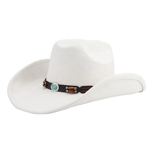 Chapeau de cowboy unisexe en feutre de luxe Fedora Casquette de cowgirl OEM ODM Fabricant <span class=keywords><strong>Castor</strong></span> en laine à large bord pour homme pour les fêtes d'hiver Pêche - Product Image 2