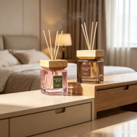 Diffuseur d'huiles essentielles automatique sans flamme 500 ml pour aromathérapie d'intérieur, parfum longue durée, décoration, diffuseur à bâtonnets