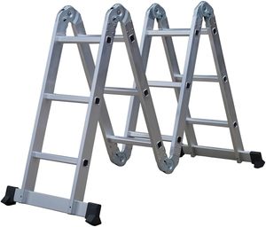 Prix échelle multifonctionnelle articulée en aluminium 4*3 4*4 4*5 4*6 marches pour la maison et l'extérieur - Product Image 3