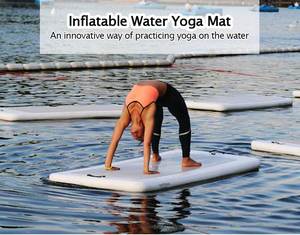 Plateforme de yoga <span class=keywords><strong>aquatique</strong></span> gonflable personnalisée en DWF/PVC pour l'entraînement sportif <span class=keywords><strong>aquatique</strong></span>, capacité 100-500 kg, garantie 2 ans - Product Image 2