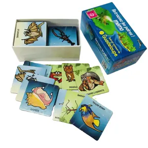 無料サンプルカスタム子供の教育記憶マッチングカードゲーム