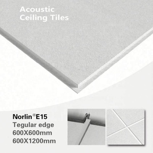 Plafond acoustique modulaire et amovible, dalles de plafond suspendues insonorisantes, dalles acoustiques en laine de roche pour usage médical, isolation - Product Image 4