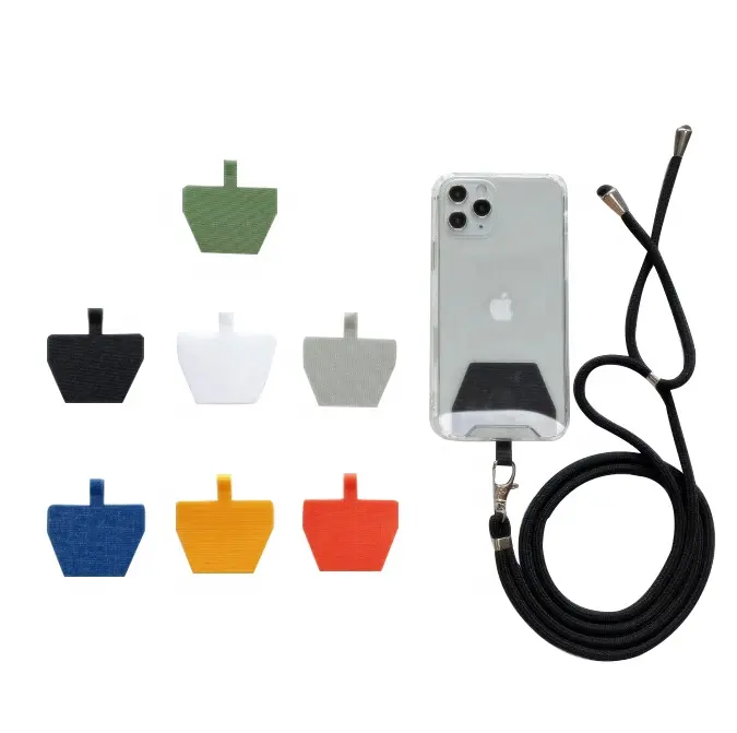 ホット販売ユニバーサル調節可能な布カードパッチホルダーアクセサリーロープクロスボディショルダーストラップ電話ケース携帯電話ストラップ