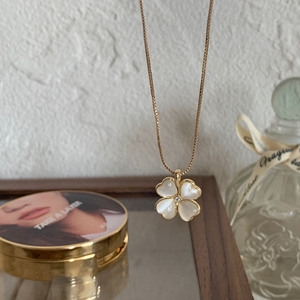 Lucky quadrifoglio Fortune Shamrock Flower pendenti collane <span class=keywords><strong>gioielli</strong></span> da donna regalo di natale dell'<span class=keywords><strong>amante</strong></span> - Product Image 3