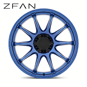 Jantes en alliage forgé ZFAN 17-20 pouces 5x114.3 en aluminium 6061-T6 bleu bonbon concave pour Nissan GTR <span class=keywords><strong>Tesla</strong></span> - Product Image 2