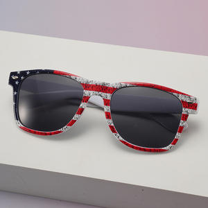 2026 Nieuwe Kleur Patriot NFL NHL Wedstrijd UV400 Promotionele Vlag Amerika Zonnebril PC Montuur Bril - Product Image 4