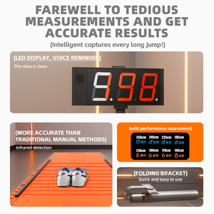 Tappetino elettronico professionale <span class=keywords><strong>per</strong></span> salto in lungo antiscivolo in piedi Tester <span class=keywords><strong>per</strong></span> salto in lungo con scala dati accurata <span class=keywords><strong>per</strong></span> palestra <span class=keywords><strong>Fitness</strong></span> tappetini <span class=keywords><strong>per</strong></span> esercizi - Product Image 2