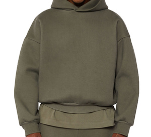 Sweat-shirt à capuche pour homme avec logo personnalisé, épais, avec poches, doux et respirant, coupe ample et grande taille - Product Image 1