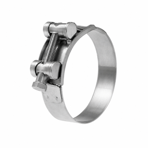 Collier de serrage en T robuste en acier inoxydable 304, réglable, style européen, pour tuyaux haute pression, applications marines et industrielles - Product Image 1