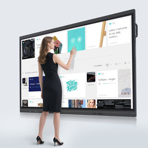 Tableau interactif intelligent pour écoles, <span class=keywords><strong>écran</strong></span> plat 85/86 pouces, affichage 4K de 65 à 110 pouces, Android 15 OS, anti-reflet avec caméra IA et micro - Product Image 1