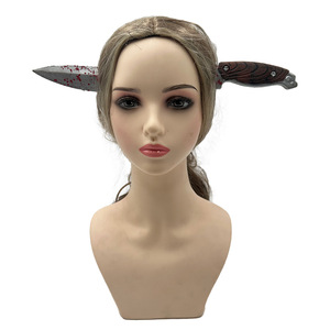 Serre-tête d'Halloween, accessoires de tête, ornements d'Halloween, simulation de couteau tranchant, boucle de tête en forme de couteau de cuisine, coiffe de déguisement - Product Image 3