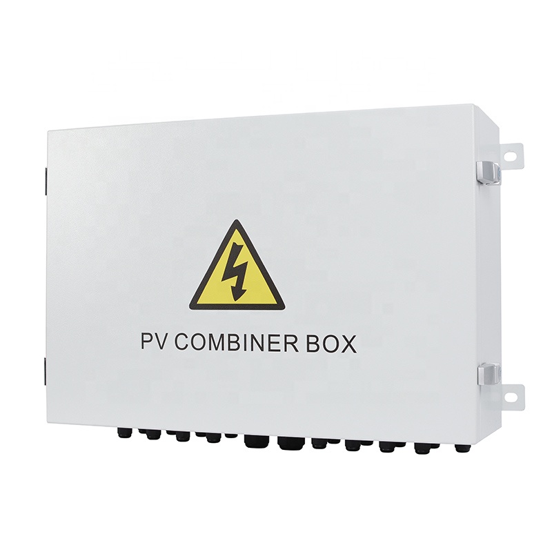 Профессиональный индивидуальный DCDB солнечный PV комбайнер коробка RAL7035 стальная настенная коробка водонепроницаемый корпус управления