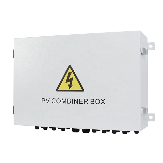 Professional Customized DCDB Solar PV Combiner Box RAL7035 Steel Wall Mounted Box Waterproof Control Enclosure