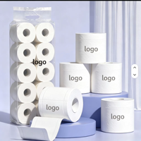 Rouleau de papier toilette en vrac en pâte de bois vierge douce de haute qualité, échantillon gratuit, vente en gros, Carta Igienica