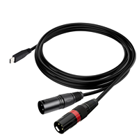 Adaptador USB Tipo C a 2 XLR Macho, Salida Estéreo, Amplificador, Conversor de Altavoz, Cable
