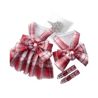 Vestido Elegante y Transpirable para Perros con Arnés y Correa, Ropa para Pasear Perros y Gatos en Todas las Estaciones, Tallas XS a XXL