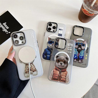 Peinture personnalisée dessin animé Nimmy animaux de compagnie étui de téléphone pour iPhone 16 Pro Max magnétique souple TPU 15 Plus étui de protection pour Smartphone