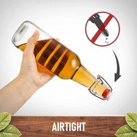 Bouteille bodum thule en verre de bière à couvercle hermétique, pour la fabrication du thé, avec extrait de vanille, couche à couvercle hermétique, 2 ml 16oz