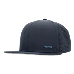 Tailoring Blue Hat Flat Round Brim Hypaethral Waterproof Sport Fitted Cap