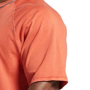 T-shirt pour homme en coton pur, vente en gros OEM, été, populaire, ample, décontracté, sport, grande taille - Product Image 6