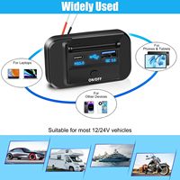 Chargeur USB QC3.0 et PD 3.0 Type-C pour camping-car, bateau, moto, camion, voiturette de golf avec interrupteur