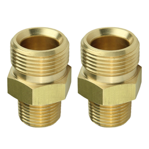 Nouvel adaptateur en laiton M22-14 3/8 filetage mâle NPT pour raccord de tuyau de <span class=keywords><strong>nettoyeur</strong></span> <span class=keywords><strong>haute</strong></span> <span class=keywords><strong>pression</strong></span> et pistolet de lavage - Product Image 1